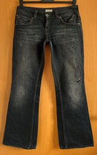 TOMMY HILFIGER DENIM SALLY RIPPED JEANS HOSE Größe 29 (W32/30) in Anthrazit