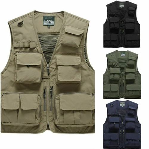 Herren safari weste - weste, mit