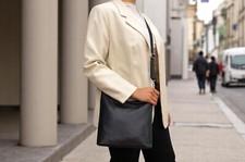 Damenhandtasche aus italienischem Echtleder praktisch & wunderschön! Schwarz