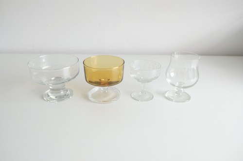 Retro vintage glas - retro, dessert