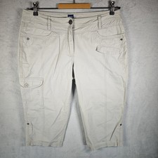 Cecil Hose Damen Shorts Cargo Sommerhose Gr. 31 Beige Jessy  19 inch Baumwolle 