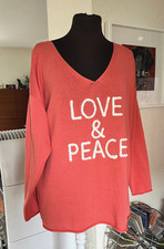 Rick Cardona Pullover Love and Peace Gr. 42 orange
