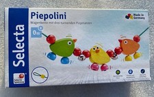 Selecta Babywelt Wagenkette Holzspielzeug Kleinkindspielzeug Piepolini  61018 