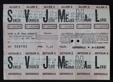 Altes Zugticket St LAZARE