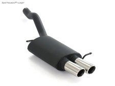 Ulter Sportauspuff VW Golf 7 Variant 1.4l TSI 2x70mm rund eingerollt abgeschrägt