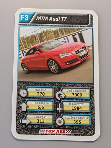 Mtm audi einzelkarte - audi,