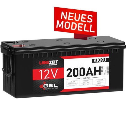 Gel akku 12v - 12v, 200ah