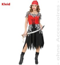 Horror Piratin Kostüm 38-46 Piratenkleid Zombie Fasching Karneval Goth1210664513