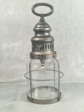 Vintage Laterne Metall Glas