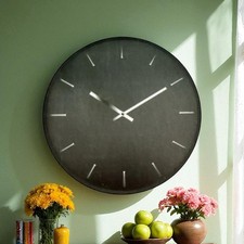 Mebus Quarzwanduhr - Dunkelgrau Ca . 40cm