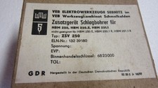DDR Werkzeug Schmalkhalden HBM 250 Schlagbohrer