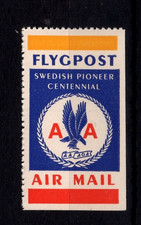 ein   alter  LUFTPOSTaufkleber