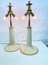 2 x Tischlampenfuß aus Glas