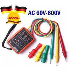 3 Phasen Drehstrom Phasenprüfer Drehfeldmessgerät Drehrichtungsanzeiger 20~400Hz