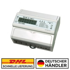 Digitaler Drehstromzähler Stromzähler S0 DIN Hutschiene 400V 20(80)A