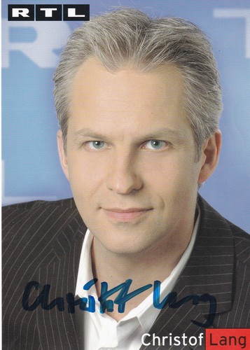 Autogramm christof lang - -,
