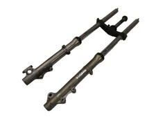 1. Kawasaki Z 750 H KZ750E LTD Gabel 36 mm Standrohre mit Gabelbrücke unten fork