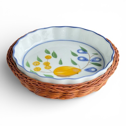 Keramikschale flechtkorb - keramikschale,