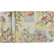 SANDER Summer Rose Tischband Tischläufer Baumwollmix Gobelin Rosen Rosa Gelb