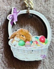 Set Halskette An- Ohrhänger Oster Hase Korb  Informationen = TEXT LESEN!