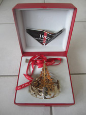 Georg Jensen Weihnachtsschmuck 1997 Weihnachtsfreude * vergoldet * Dänemark