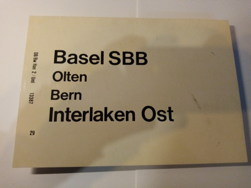Zuglaufschild kunststoff - .,