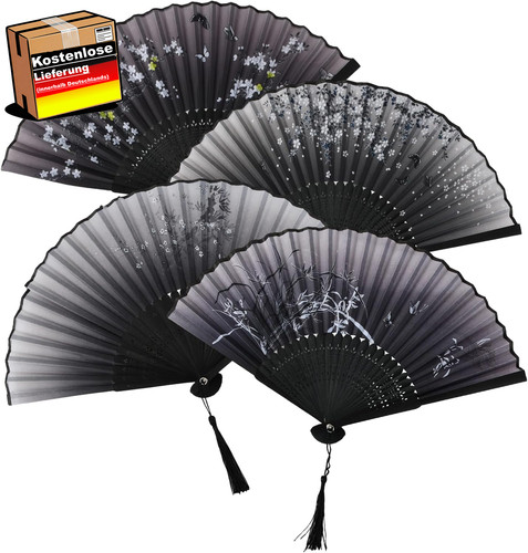 Handfächer bambus faltbare - bambus,