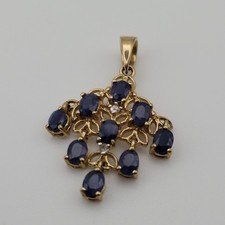 Anhänger Gold 375/- , Saphir