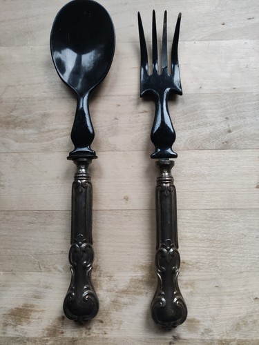 Salatbesteck gabel löffel - gabel,