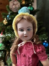 altes  Mütze mit Pompom für  Antike Puppe Jumeau Bru Kestner