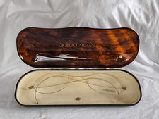 RARITÄT :  46 cm !!  Giorgio Armani Brillenetui + Brille  XXL Werbung  Deco