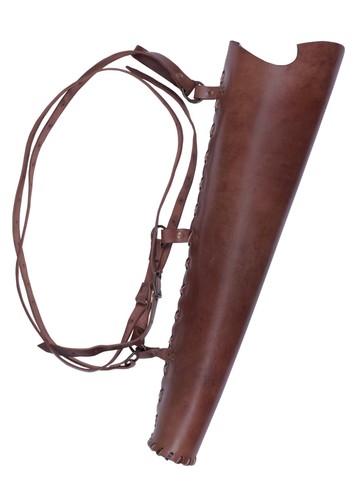Köcher aus leder braun pfeil - aus, leder,