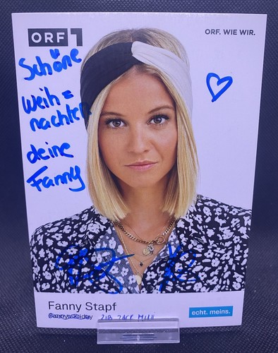Fanny stapf original - stapf, autogramm