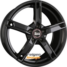 4x MAM MAM W4 Black Painted (BP) 7x17 ET35 5x100 Alufelgen 17 Zoll