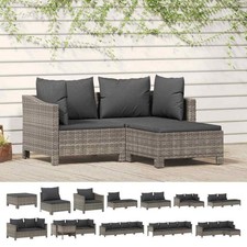 Gartenmöbel Kissen Poly Rattan Sofa Lounge Sitzgruppe mehrere Auswahl vidaXL