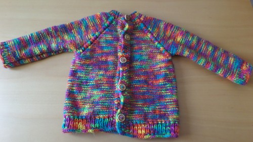 Strickjacke selbst gestrickt