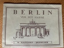 Heft, 14 Ansichtskarten,Plastoskop Raumbilder,Berlin vor dem Krieg,3D Brille,