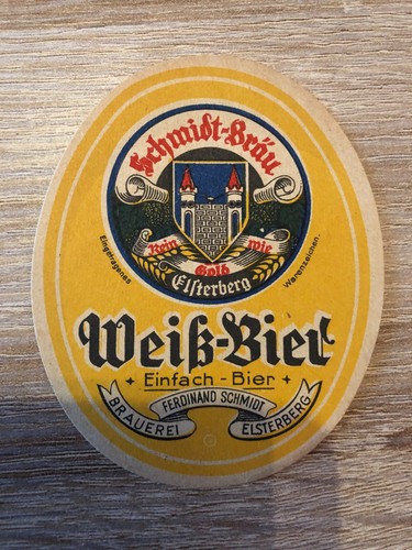 Bieretikett brauerei schmidt - bieretikett,