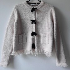 Zara Strickjacke  kuschelig weich mit Schleifen 