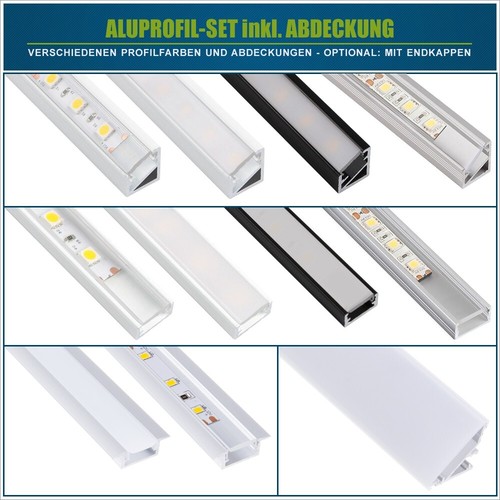 Led aluprofil set - led, f.