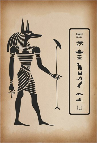 Dekoschild ägypten anubis - dekoschild,