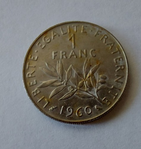 Franc 1960 münze coin - münze,