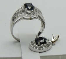Schmuck set weißgold ring - weißgold,