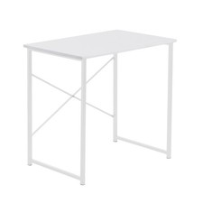 1x Weiß/Weiß Büro Schreibtisch Heim Arbeitszimmer PC Laptop Computer Tisch Arbeitsplatz