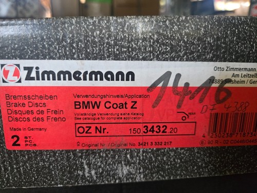 Zimmermann bremsscheibe - zimmermann,