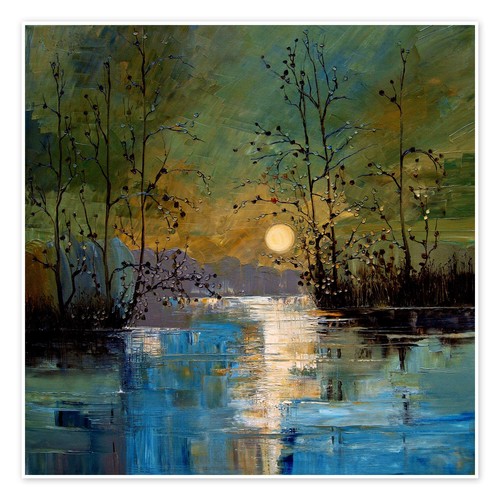 Poster flusslandschaft - poster, im