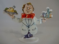 Gesellschafts Spiel / Wippfigur / Alfred, der flotte Kellner - ca 55 mm groß