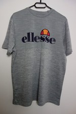 ellesse - T-Shirt - grau mit Aufdruck - Kurzarm - Gr. L- wie NEU
