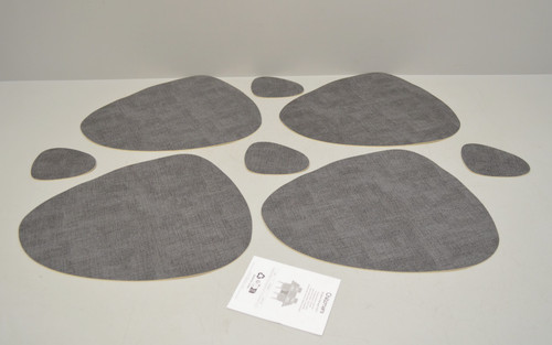 4er set tischsets kunstleder - set,