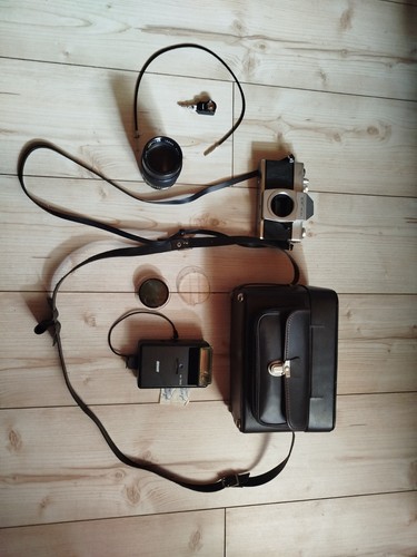 Vintage kamera set mit - kamera,